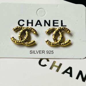 CC  fashion sterling silver Gold Earrings